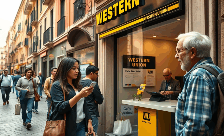 Immagine di una mano che tiene una carta di credito vicino a uno smartphone con simboli di denaro.
