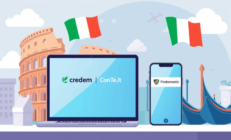Persona utilizzando un computer per richiedere un prestito online sicuro