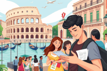 Persona che consulta offerta di credito online senza garanzie