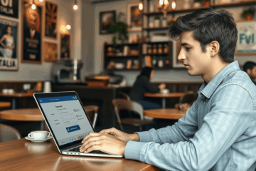 Un computer aperto su un sito di credito online senza garanzie, evidenziando la facilità e velocità del processo