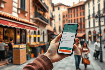 Immagine di uno smartphone utilizzato per gestire crediti e pagamenti mobili.