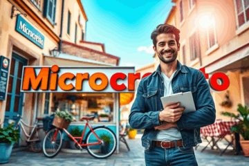 Immagine di una persona che riceve supporto finanziario per avviare un'attività.