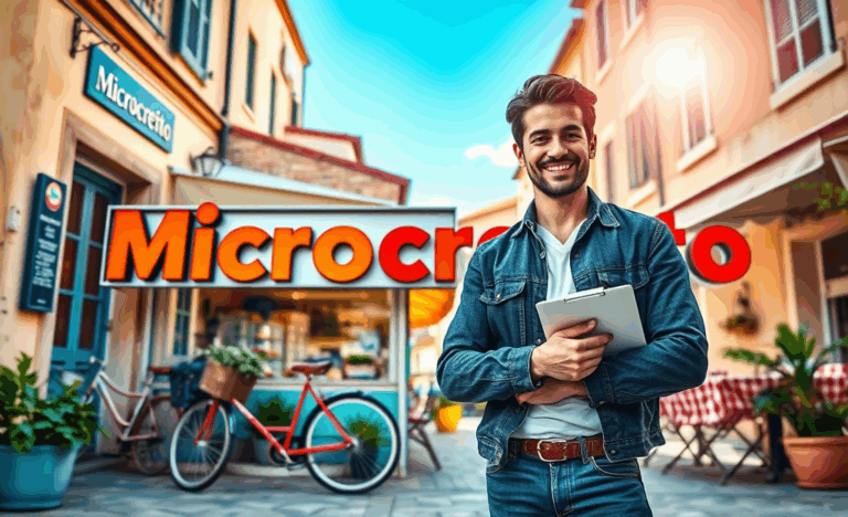 Immagine di una persona che riceve supporto finanziario per avviare un'attività.