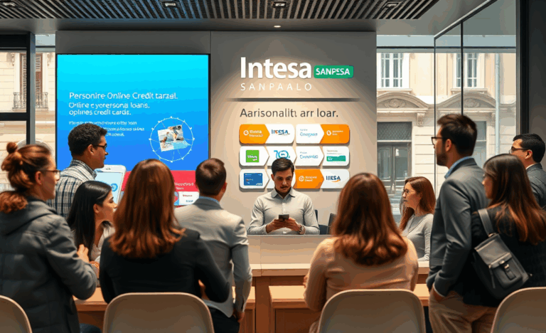 Immagine che rappresenta il processo di ottenimento del credito presso Intesa Sanpaolo