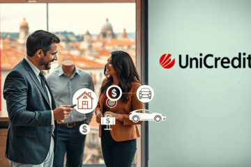 Immagine di una persona che gestisce un prestito personale online tramite UniCredit.