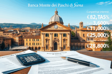 Immagine di un cliente che discute le condizioni di prestito presso Banca Monte dei Paschi di Siena