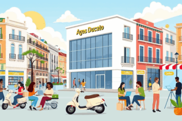 Immagine raffigurante una persona che richiede un prestito online con Agos Ducato.