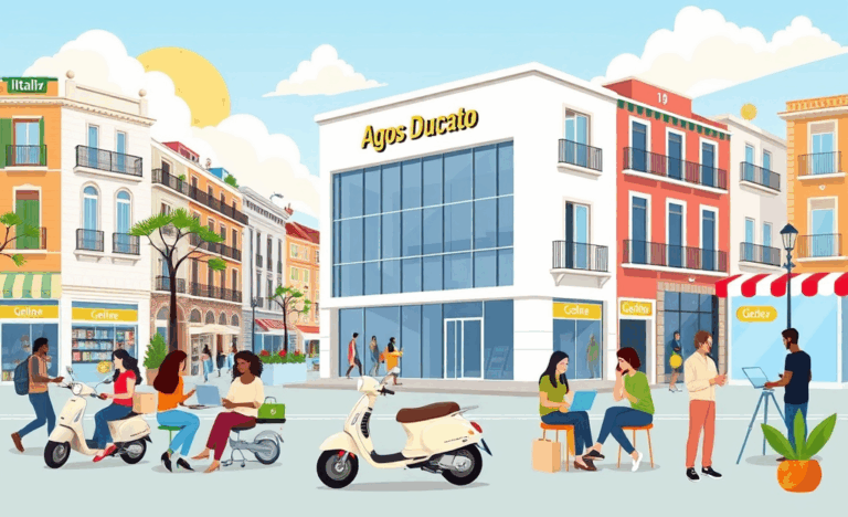 Immagine raffigurante una persona che richiede un prestito online con Agos Ducato.