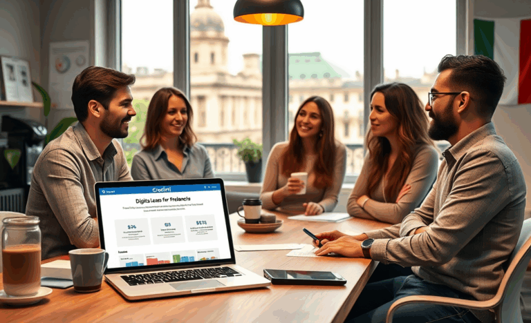 Immagine che rappresenta un lavoratore autonomo che riceve un prestito da Credimi