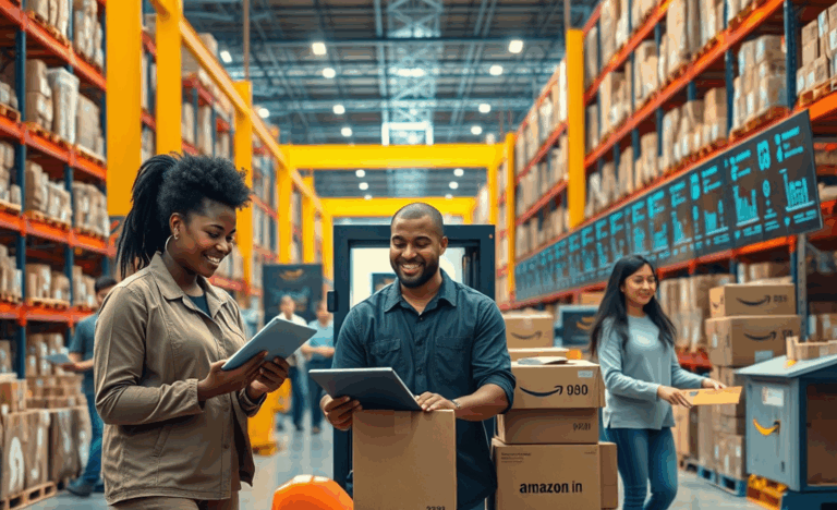 Opportunità di lavoro in Amazon nel settore logistica e assistenza clienti