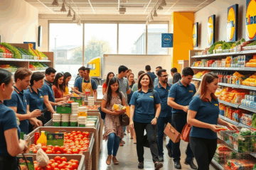 Immagine di un supermercato Lidl che rappresenta nuove assunzioni e opportunità di lavoro.