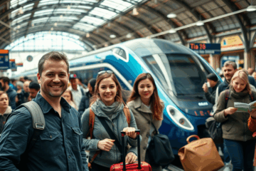Un treno di Trenitalia in viaggio, simbolo di opportunità lavorative nel settore ferroviario.