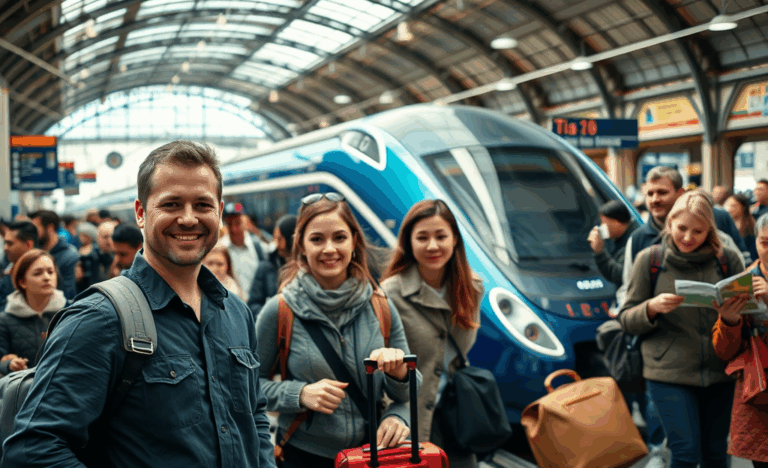 Un treno di Trenitalia in viaggio, simbolo di opportunità lavorative nel settore ferroviario.