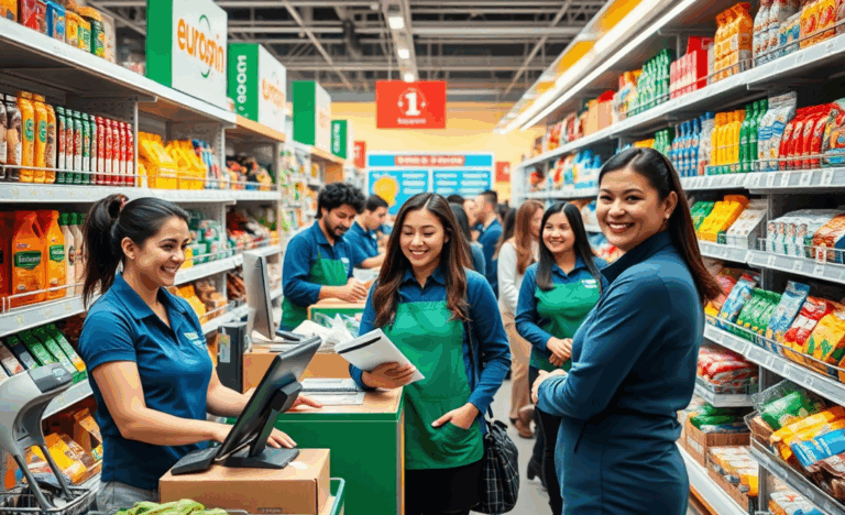 Lavoro sicuro e buoni stipendi offerti da Eurospin.